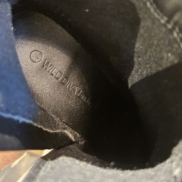 Women's Tweed ankle boots. Size 7. Block Heel - Picture 4 of 5